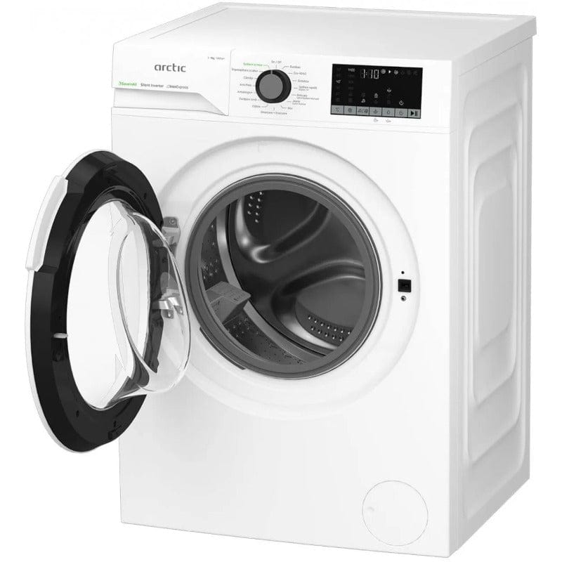 ARCTIC Masina de spalat rufe Masina de spalat rufe Arctic APLM2WFSU29412W | 9kg, 1400rpm, Clasa A, Motor Inverter, ExtraSteam, 60x54.6x84.5cm