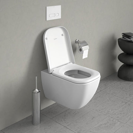 Duravit Capac WC Capac WC Duravit Happy D.2 0064590000 | Soft Close, Balamale Inox, Dreptunghiular, Alb