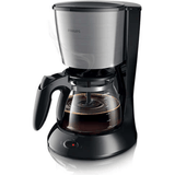 Philips Cafetiera Daily Collection, Sistem Anti-picurare, Sistem Aroma twister, Vas de sticla, putere 1000W, capacitate vas 1.2 l, 2-15 cesti, Negru si metalic