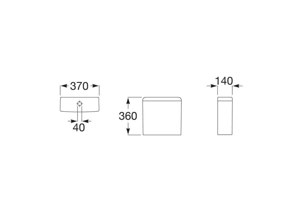 Roca Accesorii instalatii sanitare Rezervor WC Roca Meridian A341241000 | Aparent, Dubla Actionare, 4.5/3L, Alb