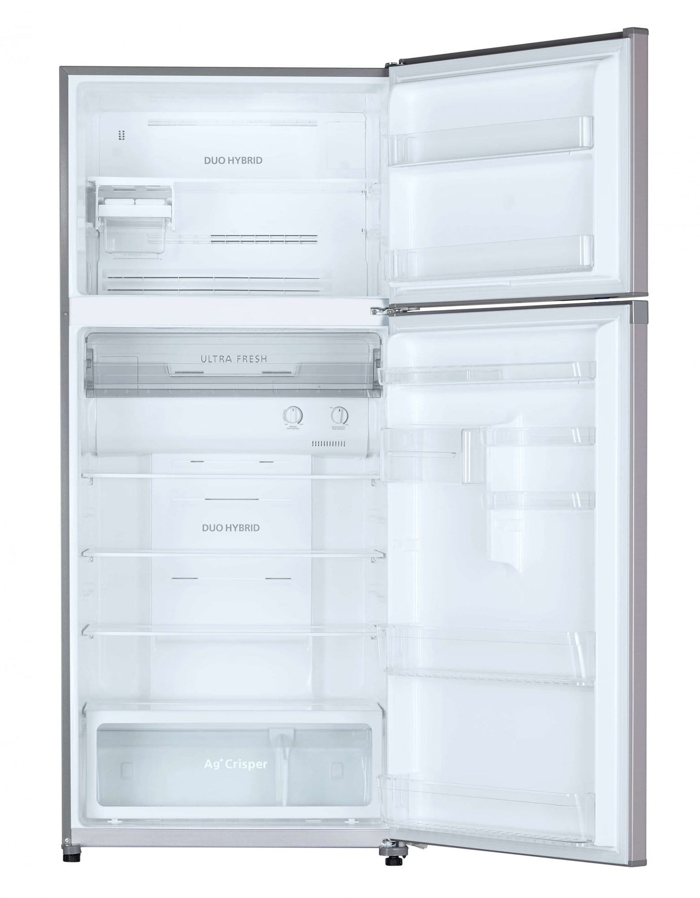TOSHIBA Frigider cu 2 usi Toshiba, NoFrost, 611L net, clasa E, compresor inverter, icemaker, antibacteria Ag+, Design Inox