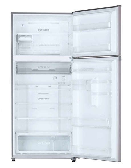 TOSHIBA Frigider cu 2 usi Toshiba, NoFrost, 611L net, clasa E, compresor inverter, icemaker, antibacteria Ag+, Design Inox