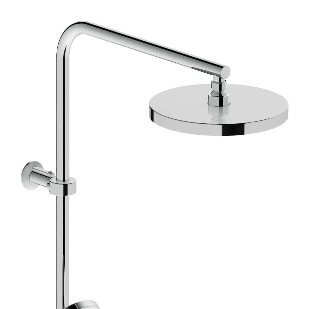 Duravit Sistem de dus Duravit, B.1 shower system with thermostatic mixer, termostat, aparenta, cartus ceramic, dus fix 250mm, crom