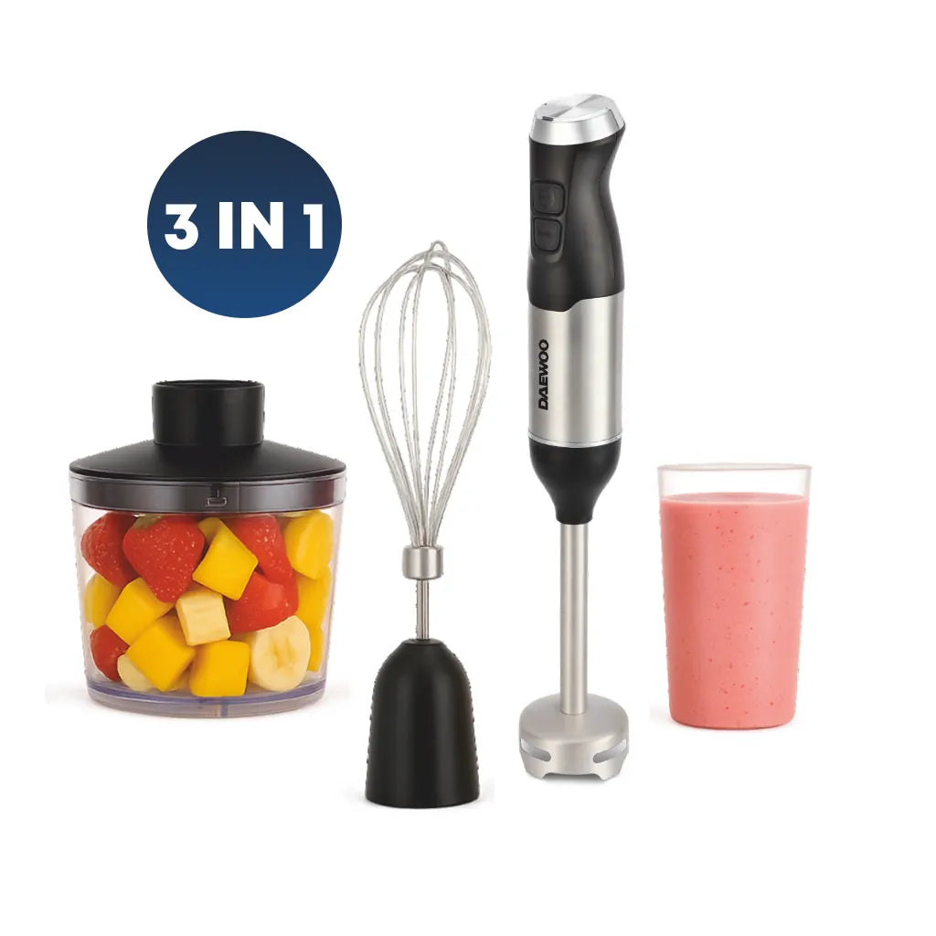 Daewoo SDA Blender Blender Vertical Daewoo DHB60BX | 600W, Tija Inox, 2 Viteze, Accesorii