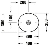 Duravit Lavoar baie Lavoar Duravit Cape Cod 2328400000 | Oval, 400mm, Alb, Montare pe Blat