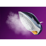 Philips Fier de calcat Philips Azur DST7020/20, 2800W, debit de abur continuu de 50g/min si jet de abur de 250 g, talpa SteamGlide Plus, rezervor de 300ml si sistem de curatare automata cu rezervor integrat pentru calcar, albastru