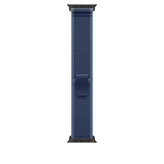 APPLE Apple Watch 49mm Blue/Bright Blue Trail Loop - S/M - Black Titanium Finish