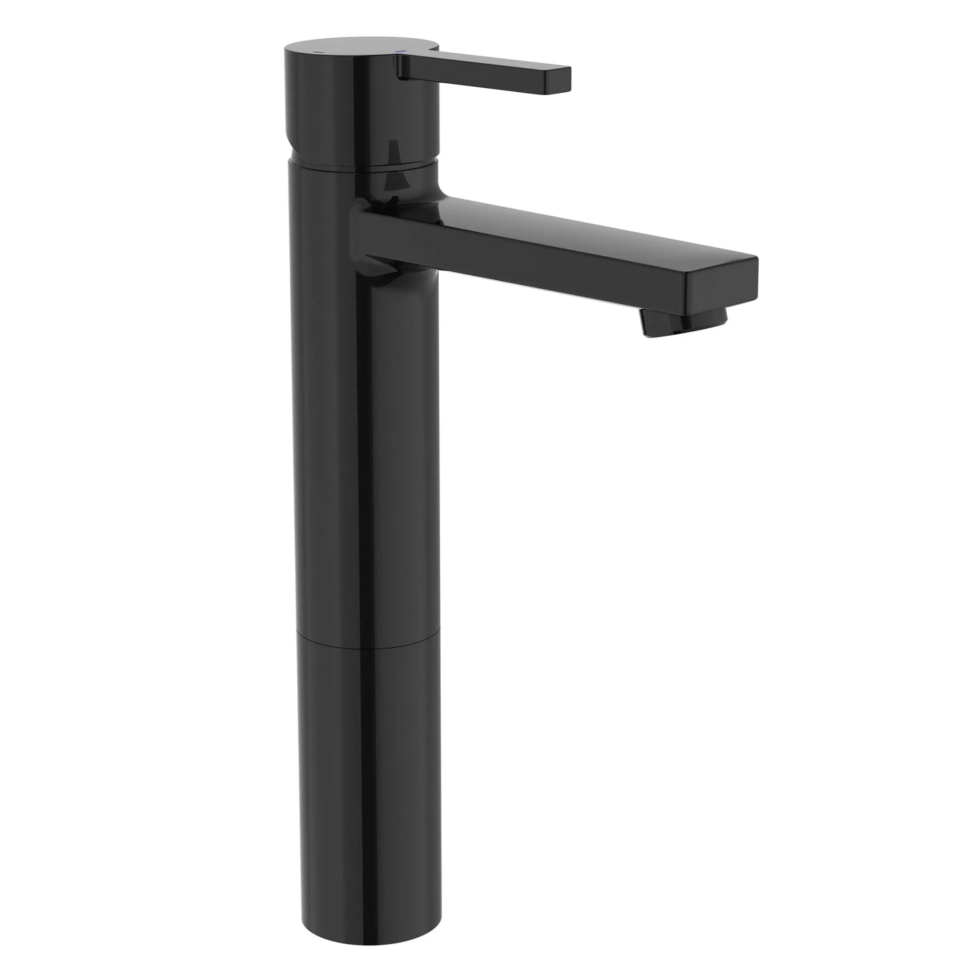 Roca Baterie lavoar Roca, Gama Naia, monocomanda, marime XL, levier metalic, cartus ceramic, fara set de evacuare, titanium black, negru