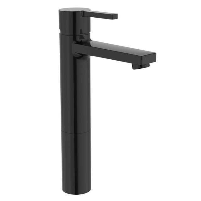 Roca Baterie lavoar Roca, Gama Naia, monocomanda, marime XL, levier metalic, cartus ceramic, fara set de evacuare, titanium black, negru