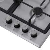 Nobeltek Plita incorporabila Plita incorporabila Nobeltek NHBG-6400IXF | gaz, comenzi frontale, aprindere buton, inox