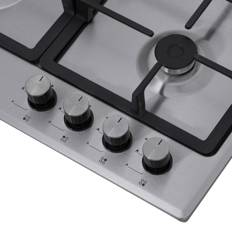 Nobeltek Plita incorporabila Plita incorporabila Nobeltek NHBG-6400IXF | gaz, comenzi frontale, aprindere buton, inox