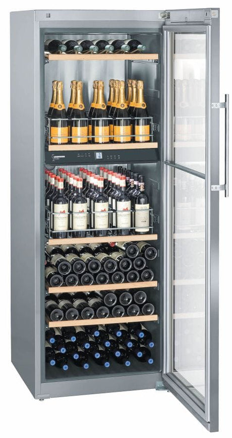 PC-Doc.ro Vitrina vinuri Vitrina Vinuri Liebherr WTpes 5972 | 211 sticle, 2 zone, 5-20°C, inox
