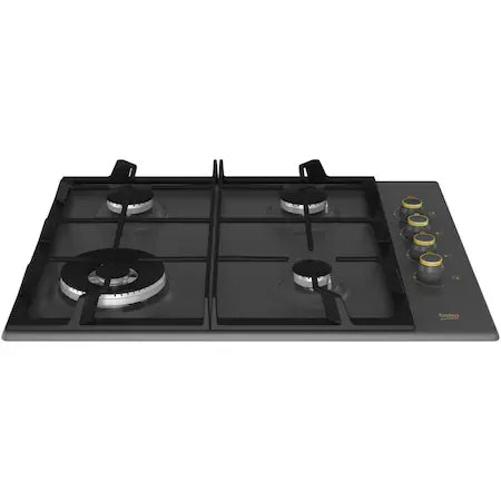 Beko Plita pe gaz Plita pe gaz Beko HIGG64125SAR | 4 arzatoare, gratar fonta, aprindere electrica, wok