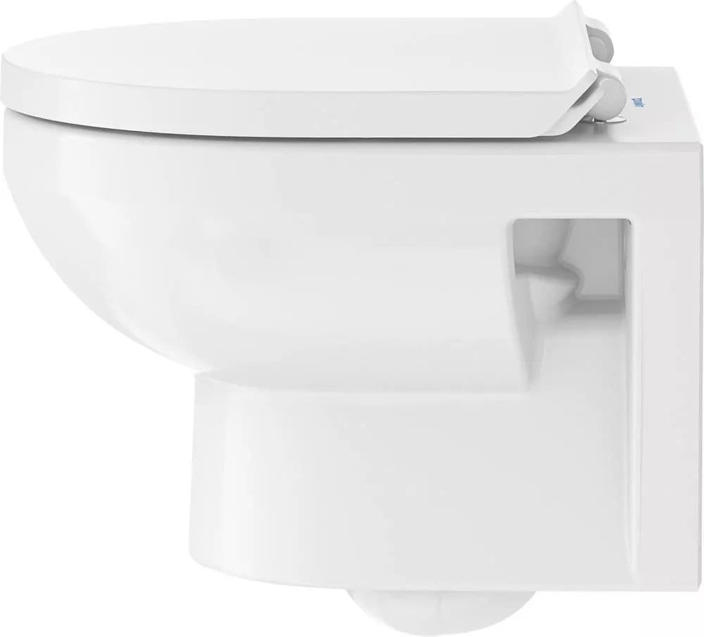 Duravit Vas wc + capac Duravit, Toilet-set WM 480mm Duravit No.1 comp.,wd,riml.,s&c w.soft closure, suspendat, evacuare orizontala, cu capac (0026190000), soft close, alb