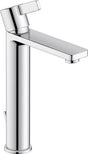 Duravit Baterie lavoar Duravit, D-Neo Single lever basin mixer L with pullrod, monocomanda, marime L, cartus ceramic, set evacuare cu tija, crom