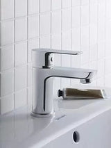 Duravit Baterie lavoar Duravit, A.1 Single lever basin mixer S, monocomanda, marime S, cartus ceramic, fara set de evacuare, crom
