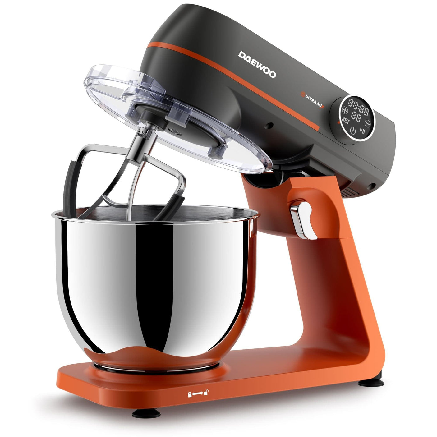Daewoo SDA Mixer Mixer cu bol Daewoo SDA DHM1000 | 1000W, bol inox 7L, 10 viteze, display LED
