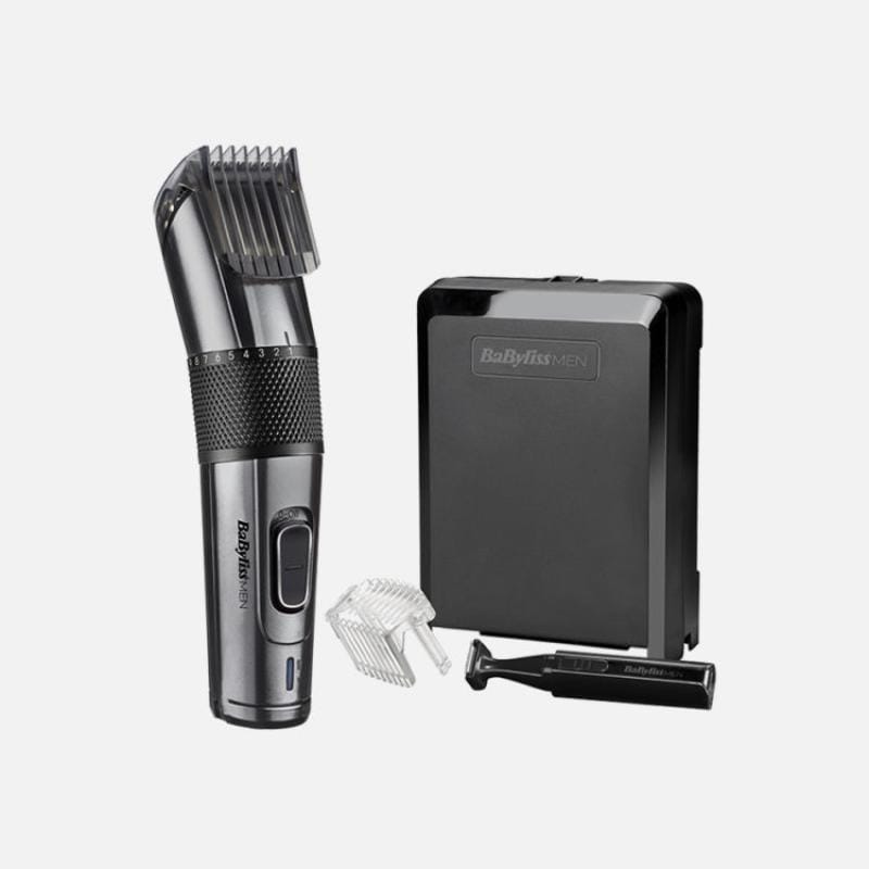 BaByliss Aparat de tuns BaByliss Men E978E, lame Carbon Titanium, precizie ridicată, negru
