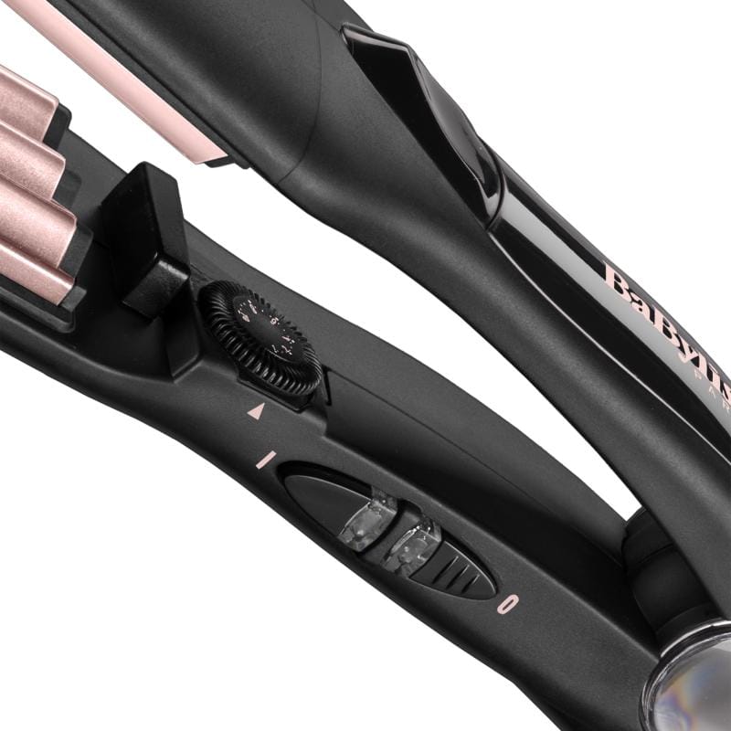 BaByliss Placă de păr creponat BaByliss The Crimper 35 mm, negru/roz (2165CE)