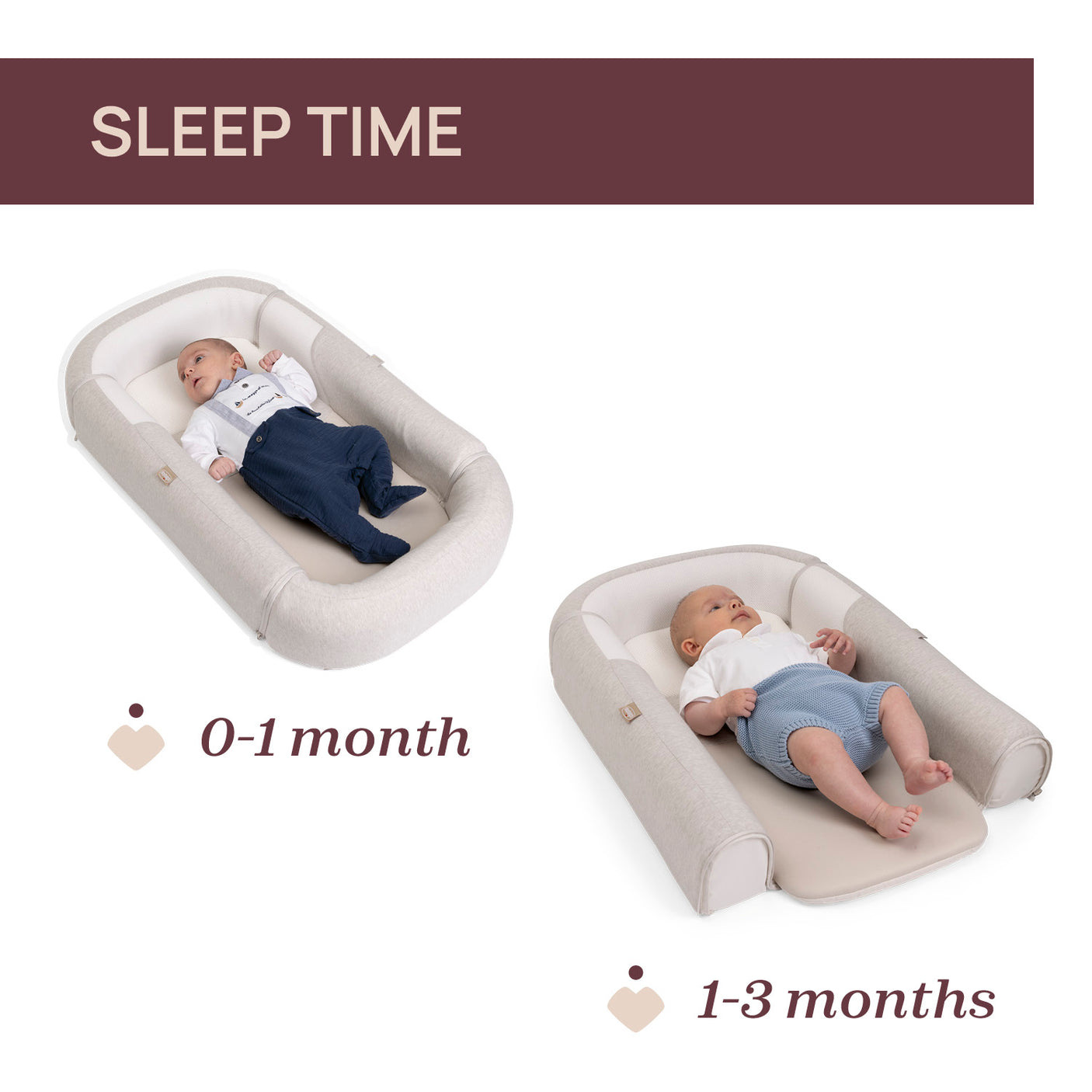 Babynest Multifunctional 3 în 1 Chicco Mommy Pod, Natural 0 Luni+