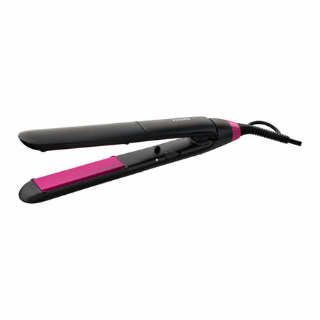 Philips Placa de indreptat parul Philips StraightCare Essential, 2 setari de temperatura, Placi cu infuzie de cheratina, Tehnologie ThermoProtect, Negru/Roz