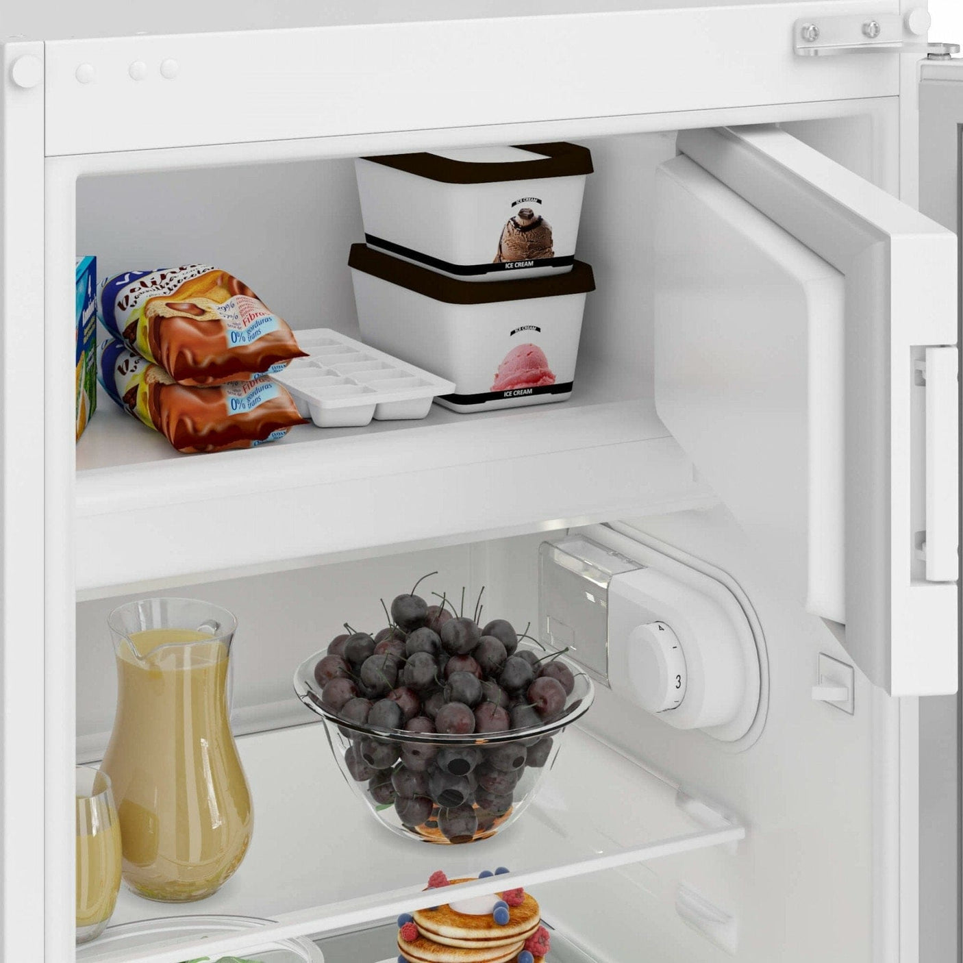 Beko Frigider Frigider Incorporabil Beko BSSA300M4SN | 175L, Clasa E, LED, Alb, 54x54.5x121.5cm