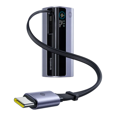 Baseus Baterie Baterie Externa Baseus EnerGeek GR11 E0027A01 | 10000mAh, 100W, 2x USB-C, Display, Gri