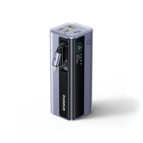Baseus Baterie Baterie Externa Baseus EnerGeek GR11 E0027B01 | 20000mAh, 145W, 2x USB-C, USB-A, Cablu Retractabil