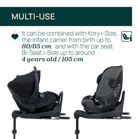 Baza Isofix I-size Rotativa 360 (compatibila cu Scaunele Auto Chicco: Kory Essential, Kory Plus Air, Bi-seat), 0 Luni+