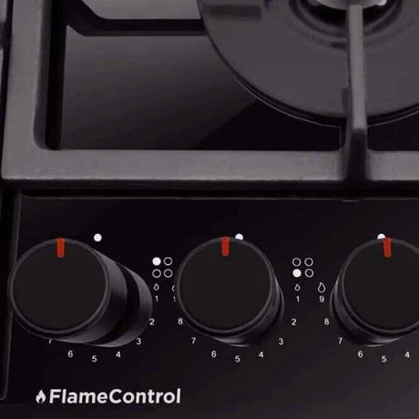 Hansa Plita pe gaz Plita pe gaz Hansa PGCD6101ApFB | 60cm, 4 arzatoare, WOK, gratare fonta, negru