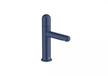 Roca Baterie lavoar Roca, Gama NU, monocomanda, marime S, levier metalic DOME, cartus ceramic, fara set de evacuare, cobalt blue, albastru