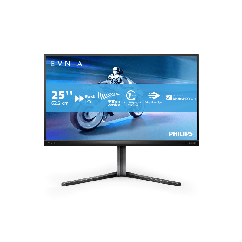 Philips Monitor Philips 24.5" 25M2N5200U/00, Diagonal (inch): 24.5, Diagonal (cm): 62, Aspect ratio: 16:9, Panel: Fast IPS, Resolution: 1920x1080, Refresh Rate: 240Hz/390Hz, Response time GtG: 1ms, Response t