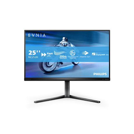 Philips Monitor Philips 24.5" 25M2N5200U/00, Diagonal (inch): 24.5, Diagonal (cm): 62, Aspect ratio: 16:9, Panel: Fast IPS, Resolution: 1920x1080, Refresh Rate: 240Hz/390Hz, Response time GtG: 1ms, Response t