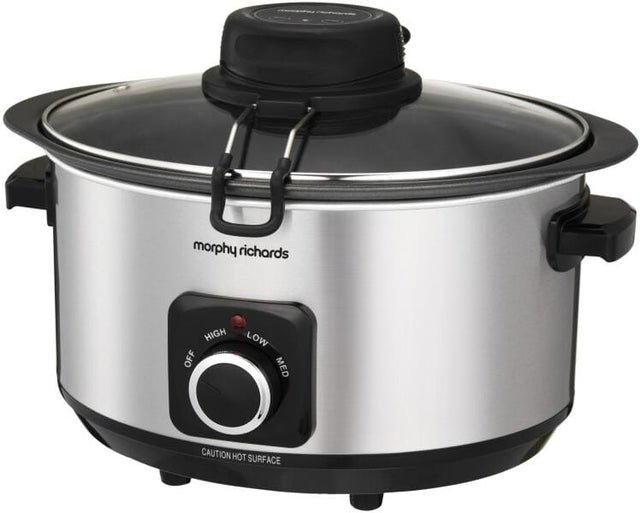 Morphy Richards Slow Cooker, Morphy Richards, Auto Stir, 6.5l, Argintiu