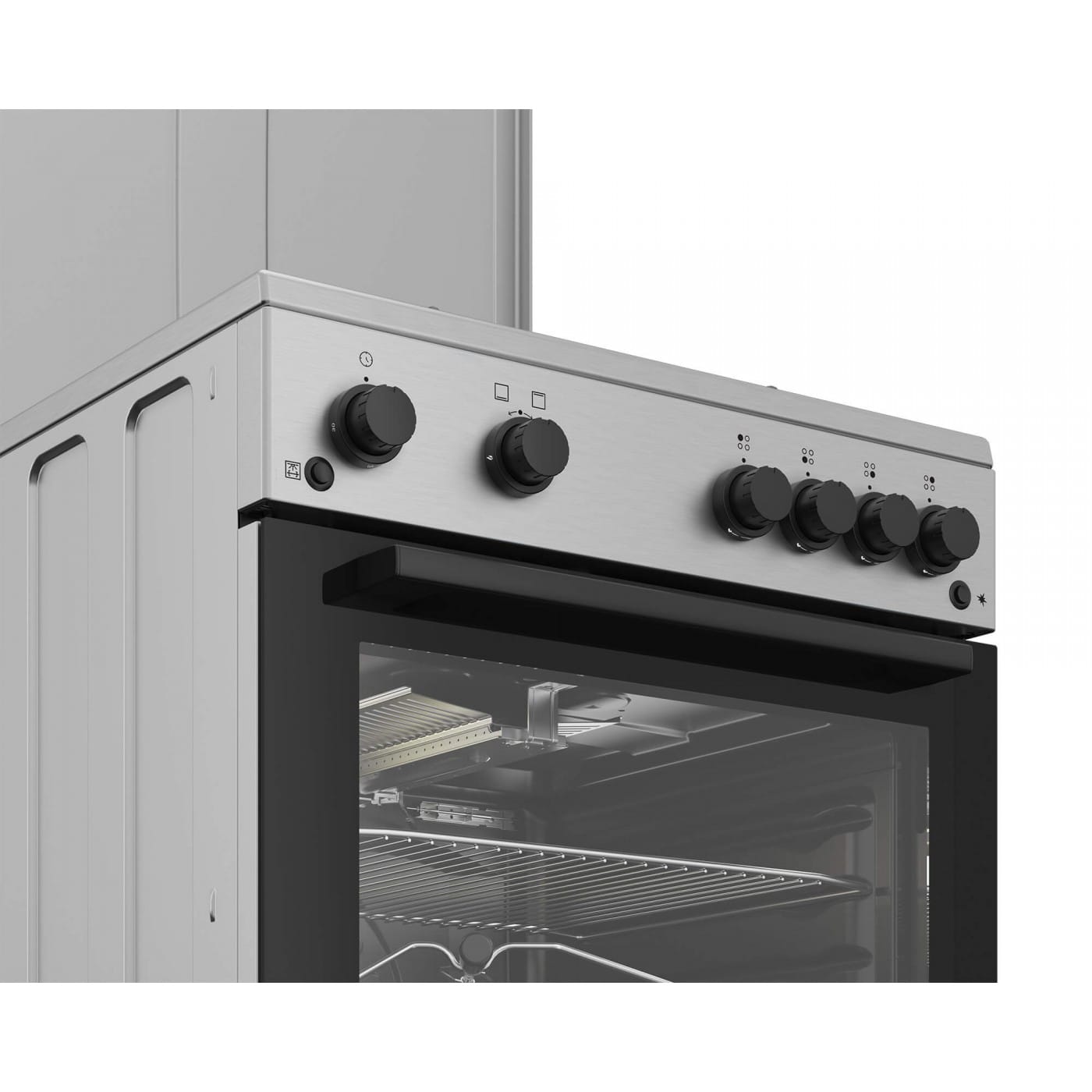 ARCTIC Aragaz Aragaz Arctic ABGG6611DTTLX | 4 Arzatoare, Grill Gaz, Timer, 60cm, Inox, 60x60x85cm