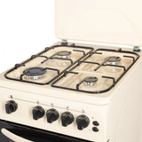 Nobeltek Aragaz Aragaz Nobeltek NLT 5603B/G1 | 50x60 cm, Gaz, Grill, Rotisor, Bej, 50x54x87cm