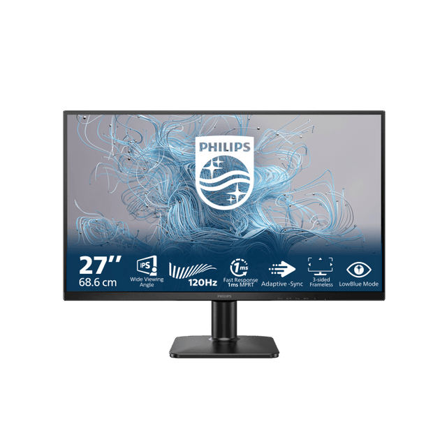 Philips Monitor Philips 27" 27E2N1110/00, Diagonal (inch): 27, Diagonal (cm): 68, Aspect ratio: 16:9, Panel: IPS, Resolution: 1920x1080, Refresh Rate: 120Hz, Response time GtG: 4ms, Response time MPRT: 1ms, B