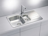 PC-Doc.ro Chiuveta bucatarie Chiuveta Alveus LINE 70 Linen 1082456 | Inox, 2 Cuve, 790x500mm, Stanga