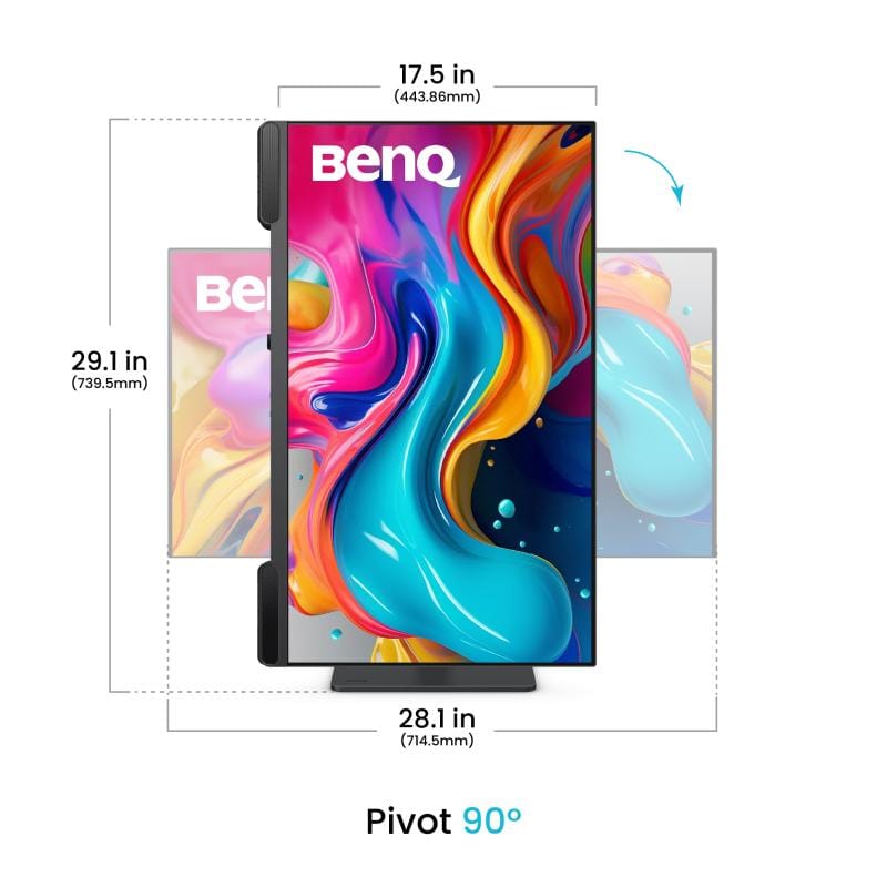 BenQ Monitor profesional BenQ PV3200U 32" IPS 4K UHD pentru editare foto/video, cod 9H.Y01LA.TBE