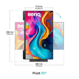 BenQ Monitor profesional BenQ PV3200U 32" IPS 4K UHD pentru editare foto/video, cod 9H.Y01LA.TBE