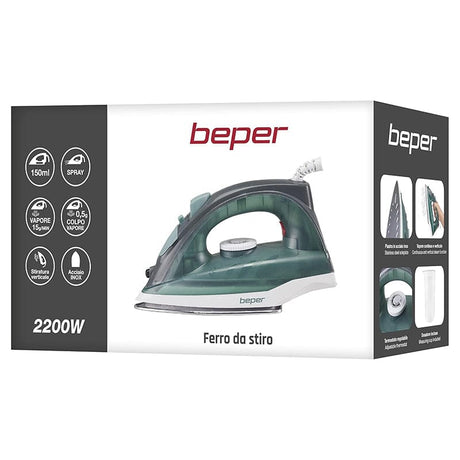 Beper Fier de calcat Fier de Călcat Beper BPP204FER004 | 2200W, 150ml, Inox, Inox
