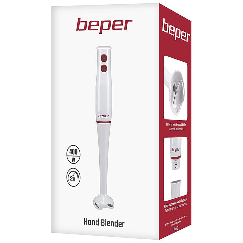 Beper Mixer Mixer Beper BPP102FRU003 | 400W, Inox, Alb