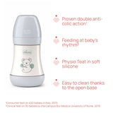 Biberon Chicco Perfect5 150ml, Biofunctional, Anti-colici, Tetina Silicon, Flux Lent, Unisex, 0luni