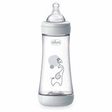 Biberon Chicco Perfect5 300ml, Biofunctional, Anti-colici, Tetina Silicon, Flux Rapid, Unisex, 4luni
