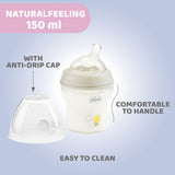 Biberon Chicco Natural Feeling Pp, 150ml, Unisex, Tetina S., 0luni+, 0%BPA