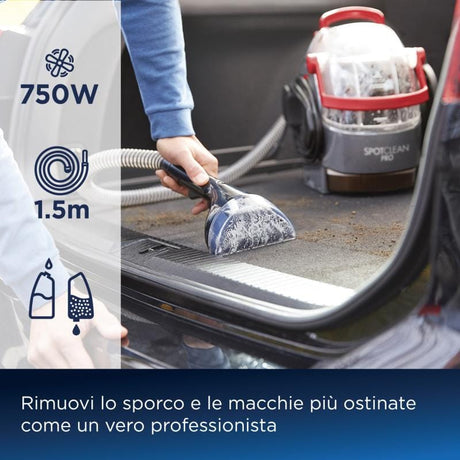 Bissell Aspirator cu spălare Bissell SpotClean Pro 1558N, portabil pentru pete, tapițerie și interior auto