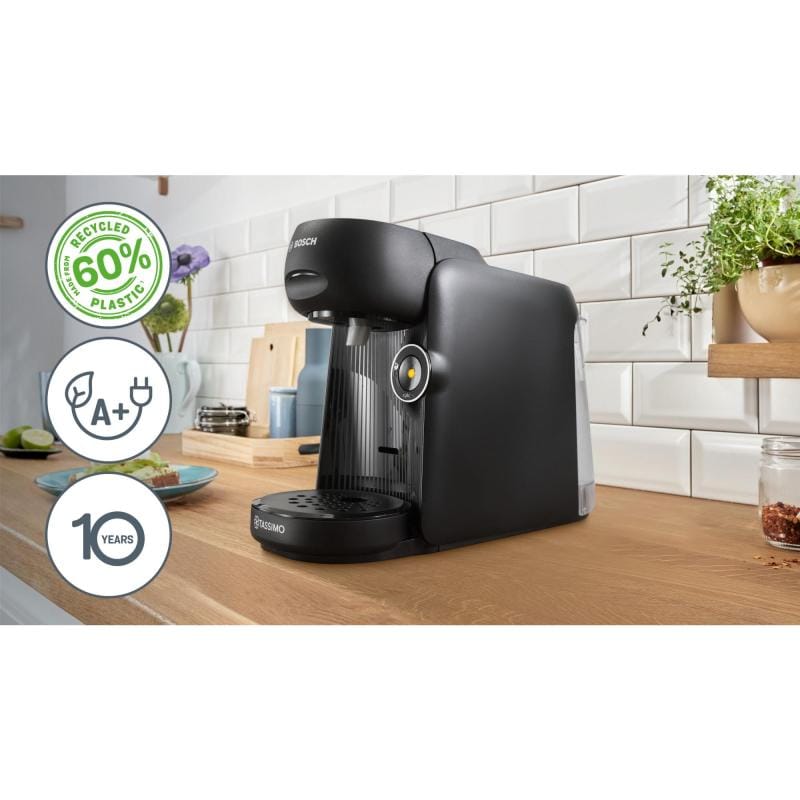 BOSCH Espressor cu capsule Bosch Tassimo TAS162E, Negru, sistem T-Disc, preparare One-Touch, design compact