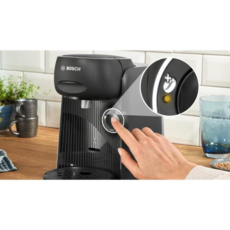 BOSCH Espressor cu capsule Bosch Tassimo TAS162E, Negru, sistem T-Disc, preparare One-Touch, design compact