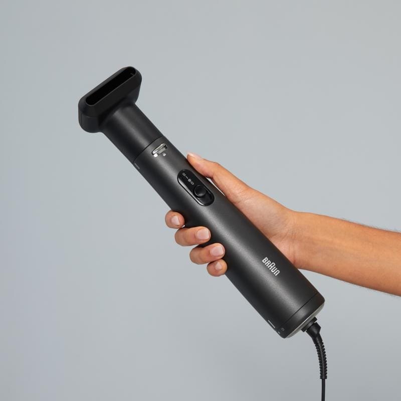 Braun Haircare Ondulator cu aer Braun Airstyler AS4 2, negru, finisaj metalic satinat (BRAS420E)