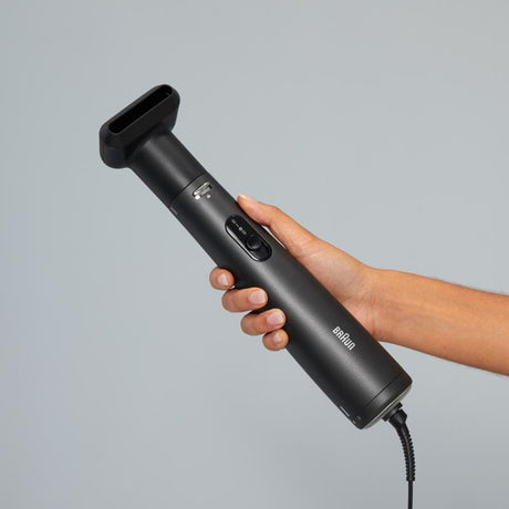 Braun Haircare Ondulator cu aer Braun Airstyler AS4 2, negru, finisaj metalic satinat (BRAS420E)